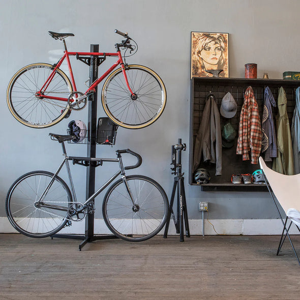 Feedback Pro Velo Cache 2-Bike Storage Stand, Black