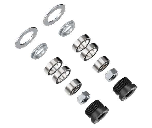 Set of bearings, hex nuts m6, oil seal, end-cap and washers for Assioma - Cigala Cycling Retail