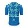 Corsa Houndstooth Forest Blue Jersey - Cigala Cycling Retail