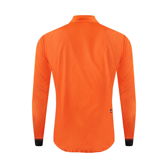 PRIMÓR Brezza High-Vis Orange Fluo Windproof Jacket - Cigala Cycling Retail