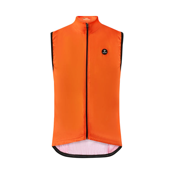PRIMÓR Ala High-Vis Orange Fluo Windproof Gilet - Cigala Cycling Retail