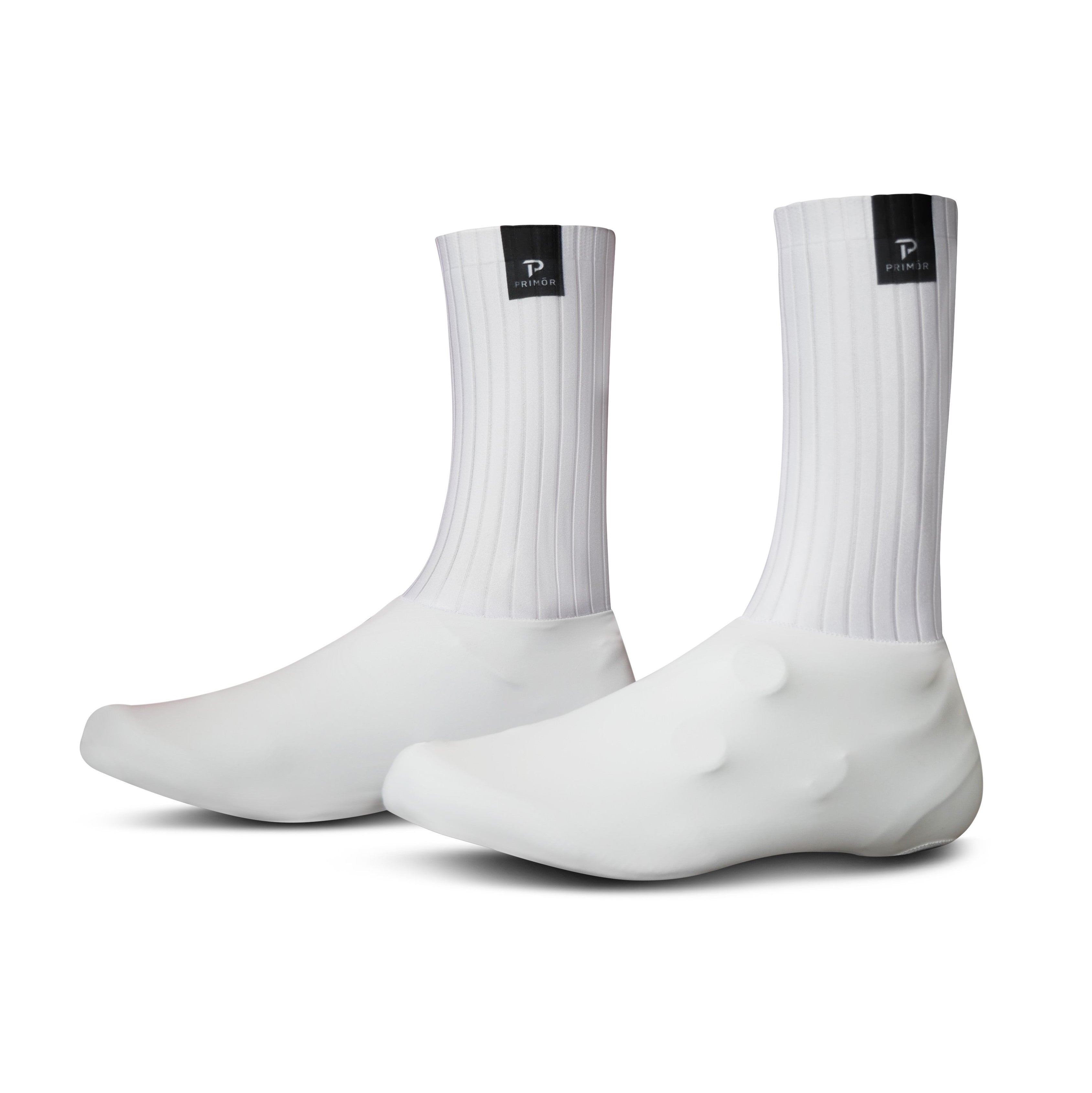 PRIMÓR UCI Aero Overshoes White Cigala Cycling Retail