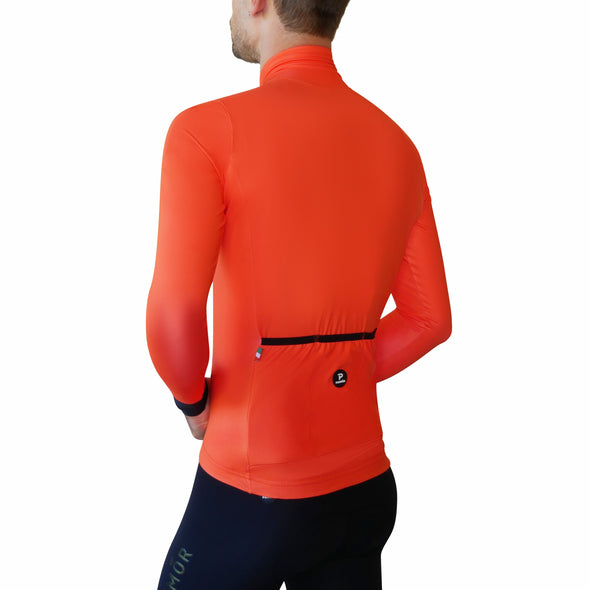 PRIMÓR Dolomite Orange Long Sleeve Jersey - Cigala Cycling Retail