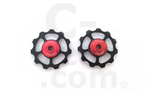 C-Bear Alloy Pulley Ceramic Jockey wheel Shimano/Sram 10-11 spd(pull-alu) - Cigala Cycling Retail